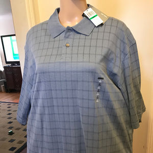 Geoffrey Beene Men Polo Shirt. Blue "Soft Touch"